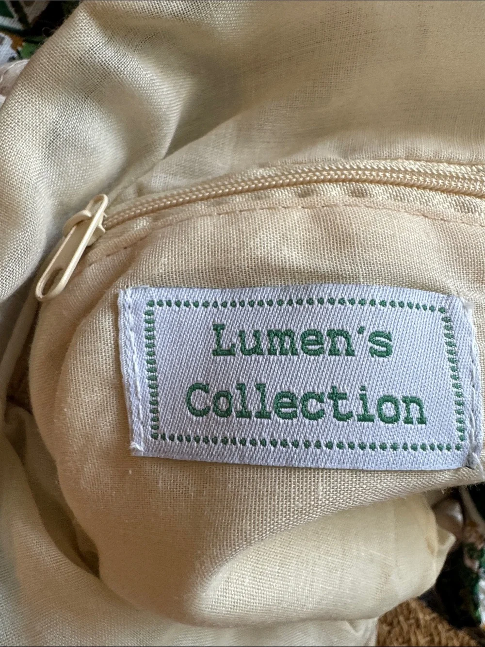 NWOT Lumens of Charleston Green Patterned Tote with Rope Handles XL